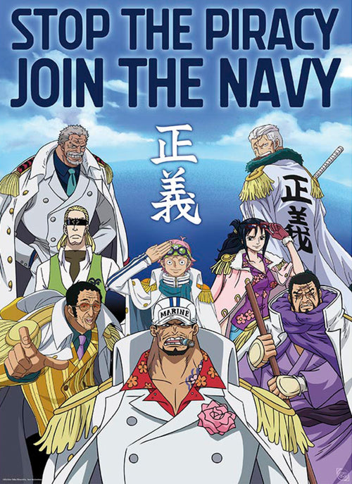 Poster One Piece Marine Army 38x52cm Abystyle GBYDCO566 | Yourdecoration.be