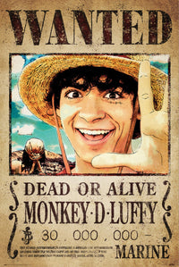Poster One Piece Netflix Wanted Monkey D Luffy 61x91.5cm Grupo Erik GPE5779 | Yourdecoration.be