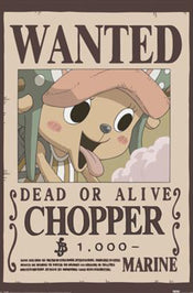 Poster One Piece Wanted Chopper 61x91 5cm PP2510041 | Yourdecoration.be