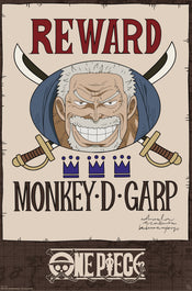 Poster One Piece Wanted Garp Cross Guild 61x91 5cm GBYDCOA008 | Yourdecoration.be