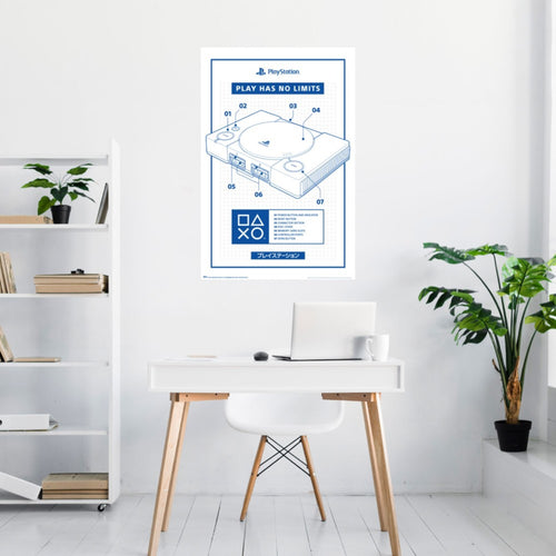 Poster Playstation 2 61x91 5cm GPE6092 Sfeer | Yourdecoration.be