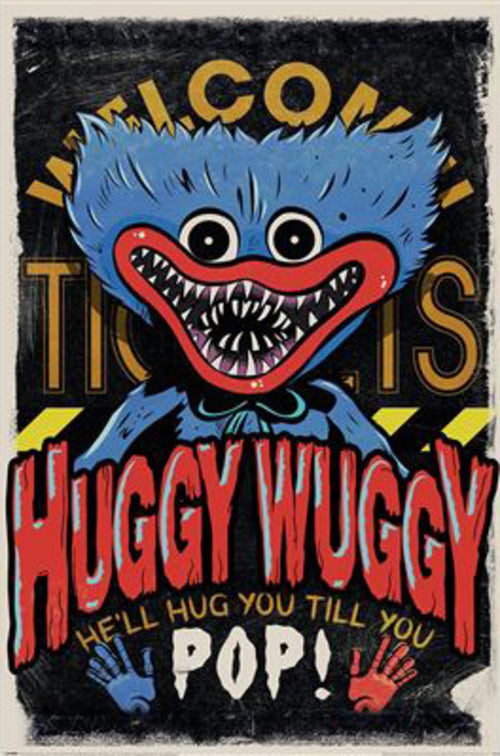 Poster Poppy Playtime Huggy Wuggy 61x91 5cm PP2512237 | Yourdecoration.be
