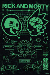 Poster Rick And Morty Nobody Exist On Purpose 61x91 5cm Grupo Erik GPE5821 | Yourdecoration.be