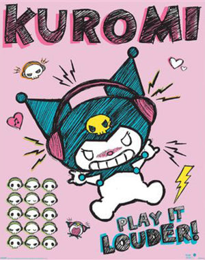 Poster Sanrio Kurom Louder 40x50cm MPP2501443 | Yourdecoration.be