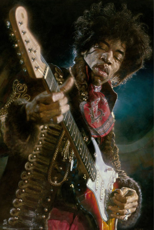 Poster Sebastian Kruger Jimi Hendrix 61x91 5cm GPE6066 | Yourdecoration.be