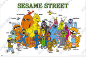 Poster Sesame Street Characters 91 5x61cm GPE6102 | Yourdecoration.be