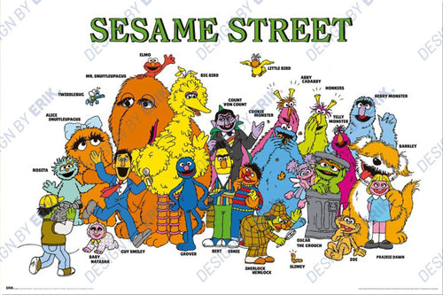 Poster Sesame Street Characters 91 5x61cm GPE6102 | Yourdecoration.be