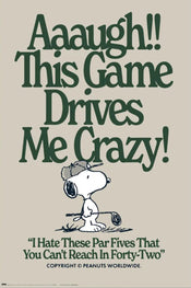 Poster Snoopy This Games Drives Me Crazy 61x91 5cm GPE6019 | Yourdecoration.be