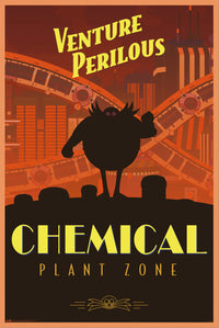 Poster Sonic The Hedgehog Venture Perilous Chemical Plant Zone 61x91 5cm Grupo Erik GPE5809 | Yourdecoration.be