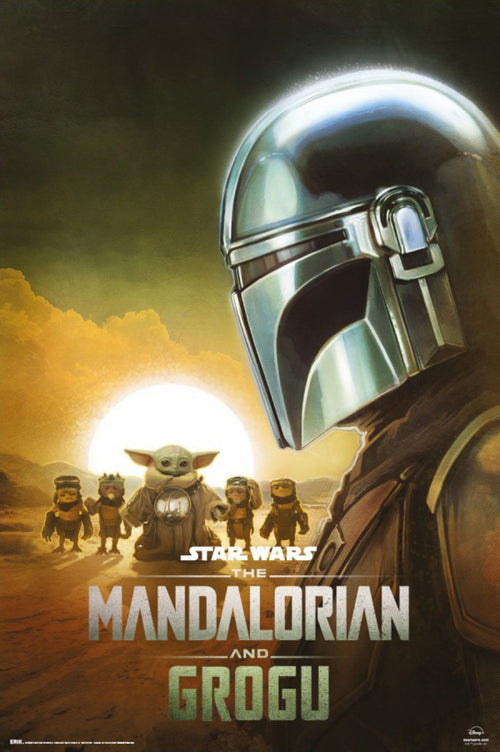 Poster Star Wars The Mandalorian And Grogu Din Djarin 61x91 5cm GPE5950 | Yourdecoration.be