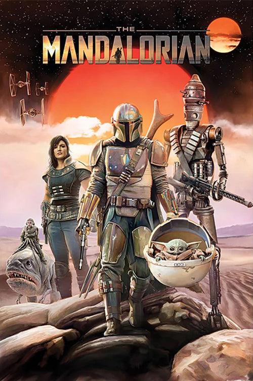 Poster Star Wars The Mandalorian Group 61x91 5cm Pyramid PP34642 | Yourdecoration.be