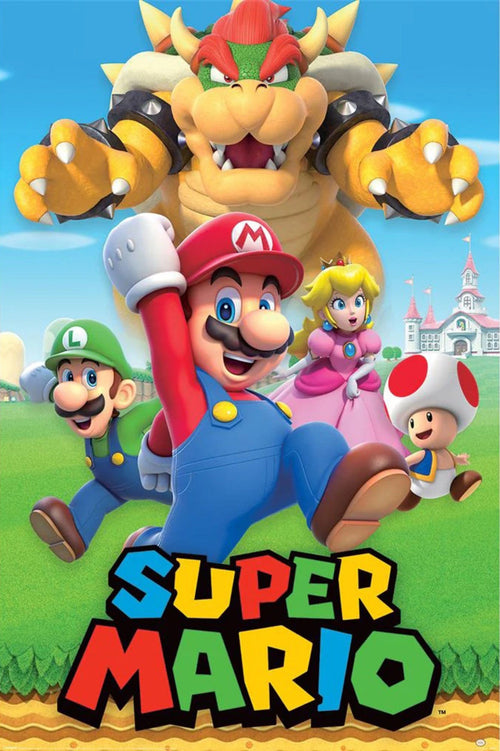 Poster Super Mario Character Montage 61x91 5cm Pyramid PP35311 | Yourdecoration.be