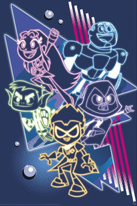 Poster Teen Titans Neon Titans 61x91 5cm Abystyle GBYDCO416 | Yourdecoration.be