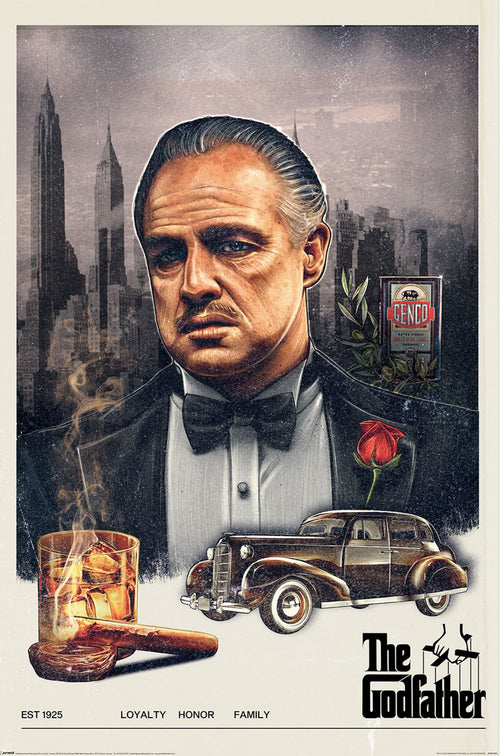 Poster The Godfather Loyalty Honour Family 61x91 5cm PP2512767 | Yourdecoration.be