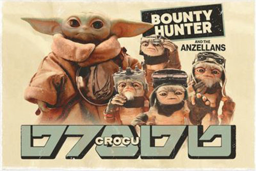 Poster The Mandalorian And Grogu Bounty Hunter 91 5x61cm PP2512115 | Yourdecoration.be