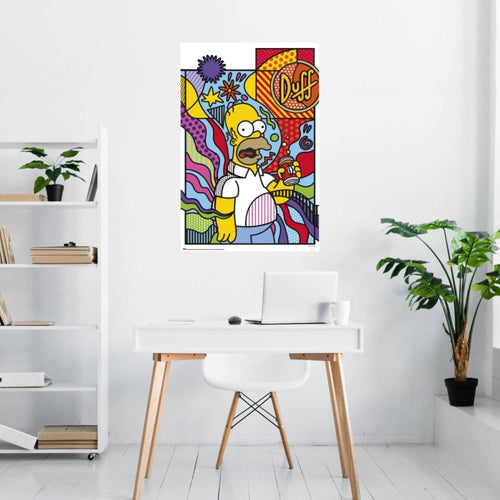Poster The Simpsons Donut Worry 61x91 5cm GPE6043 Sfeer | Yourdecoration.be