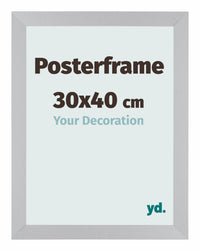 Posterkader 30x40cm Zilver MDF Parma Maat | Yourdecoration.be