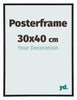 Posterkader 30x40cm Zwart Mat Kunststof Paris Maat | Yourdecoration.be