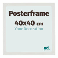 Posterkader 40x40cm Wit Mat MDF Parma Maat | Yourdecoration.be