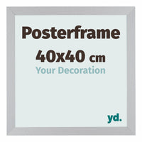 Posterkader 40x40cm Zilver MDF Parma Maat | Yourdecoration.be