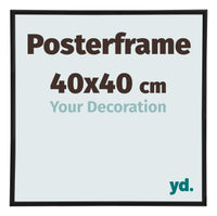Posterkader 40x40cm Zwart Mat Kunststof Paris Maat | Yourdecoration.be