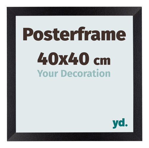Posterkader 40x40cm Zwart Mat MDF Parma Maat | Yourdecoration.be
