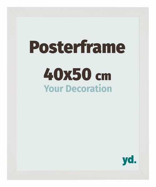 Posterkader 40x50cm Wit Mat MDF Parma Maat | Yourdecoration.be