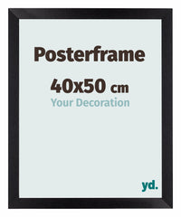 Posterkader 40x50cm Zwart Mat MDF Parma Maat | Yourdecoration.be