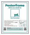 Posterkader Kunststof 38x52cm Zilver Voorzijde Maat | Yourdecoration.be