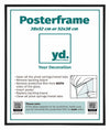 Posterkader Kunststof 38x52cm Zwart Mat Voorzijde Maat | Yourdecoration.be