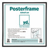 Posterkader Kunststof 40x40cm Zwart Mat Voorzijde Maat | Yourdecoration.be