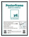 Posterkader Kunststof 60x80cm Zwart Mat Voorzijde Maat | Yourdecoration.be