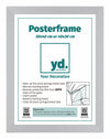 Posterkader MDF 30x40cm Mat Zilver Voorzijde Maat | Yourdecoration.be