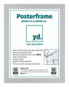 Posterkader MDF 60x80 Mat Zilver Voorzijde Maat | Yourdecoration.be