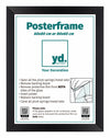 Posterkader MDF 60x80 Zwart Mat Voorzijde Maat | Yourdecoration.be