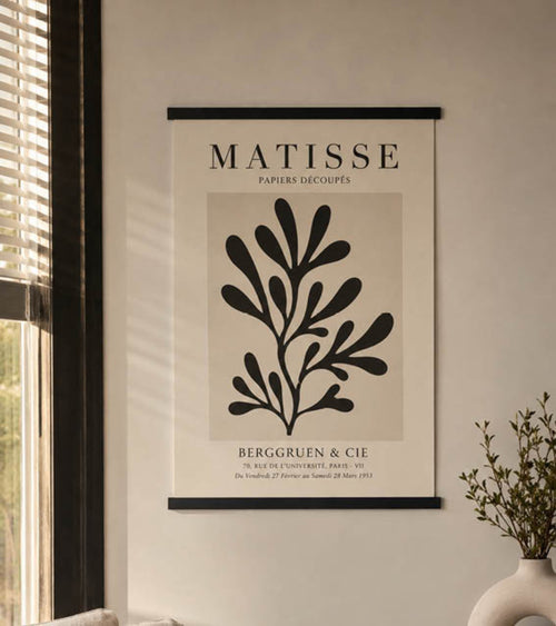 Posterstrips Zwart Ophanggat Sfeer | Yourdecoration.be
