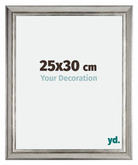 Sheffield Houten Fotokader 25x30cm Zilver Zwart Geveegd Voorzijde Maat | Yourdecoration.be