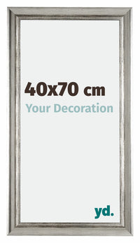 Sheffield Houten Fotokader 40x70cm Zilver Zwart Geveegd Voorzijde Maat | Yourdecoration.be