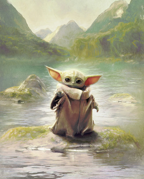 Star Wars The Mandalorian Grogu Landscape Fotobehang DX4 211 | Yourdecoration.be