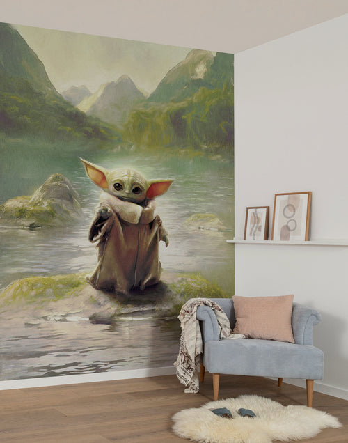 Star Wars The Mandalorian Grogu Landscape Interieur Fotobehang DX4 211 | Yourdecoration.be