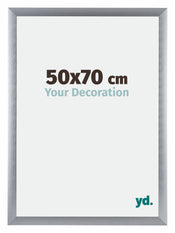 Tucson Aluminium Fotokader 50x70cm Zilver Geborsteld Voorzijde Maat | Yourdecoration.be