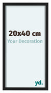 Virginia Aluminium Fotokader 20x40cm Zwart Voorzijde Maat | Yourdecoration.be
