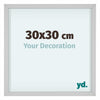 Virginia Aluminium Fotokader 30x30cm Wit Voorzijde Maat | Yourdecoration.be