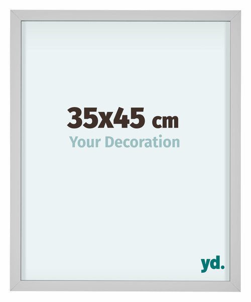 Virginia Aluminium Fotokader 35x45cm Wit Voorzijde Maat | Yourdecoration.be