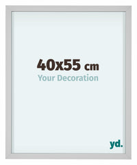 Virginia Aluminium Fotokader 40x55cm Wit Voorzijde Maat | Yourdecoration.be
