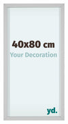 Virginia Aluminium Fotokader 40x80cm Wit Voorzijde Maat | Yourdecoration.be
