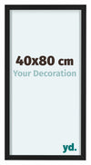 Virginia Aluminium Fotokader 40x80cm Zwart Voorzijde Maat | Yourdecoration.be