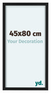 Virginia Aluminium Fotokader 45x80cm Zwart Voorzijde Maat | Yourdecoration.be