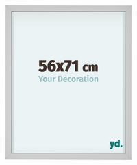 Virginia Aluminium Fotokader 56x71cm Wit Voorzijde Maat | Yourdecoration.be