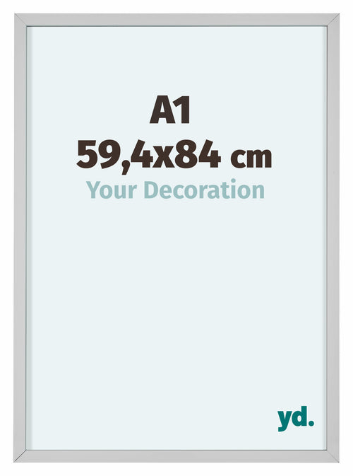 Virginia Aluminium Fotokader 59 4x84cm A1 Wit Voorzijde Maat | Yourdecoration.be